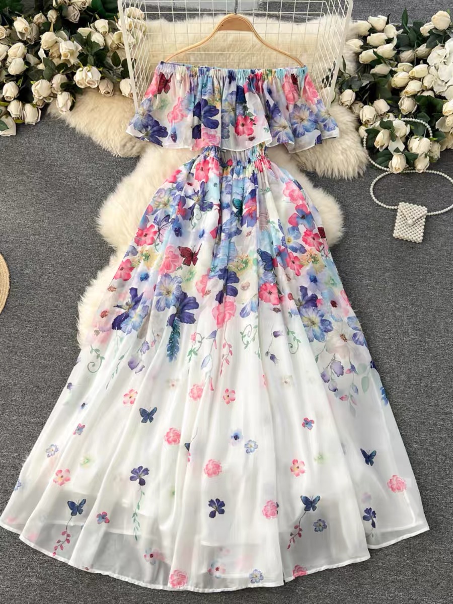 Same day different girl floral dress CD770 images